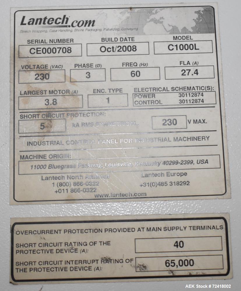 Used Lantech Automatic Case Erector and Bottom Case Sealer